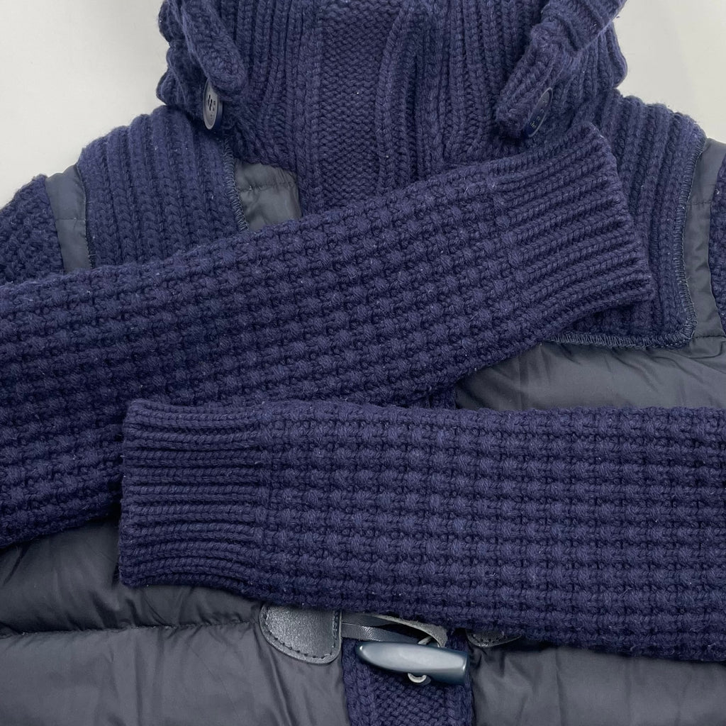 Bark バーク / ニットコンビダウンコート ネイビー 参考定価：100,000程度 SIZE：S