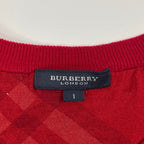 BURBERRY LONDON / シャドーホース刺繍 半袖ニット 参考定価：35,000程度