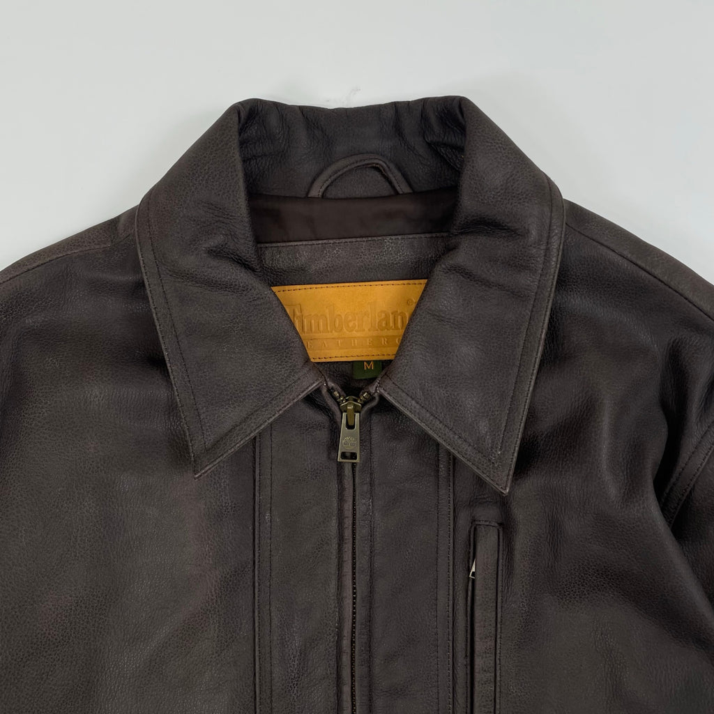 Timberland / 00s カウレザージャケット ダークブラウン SIZE:M