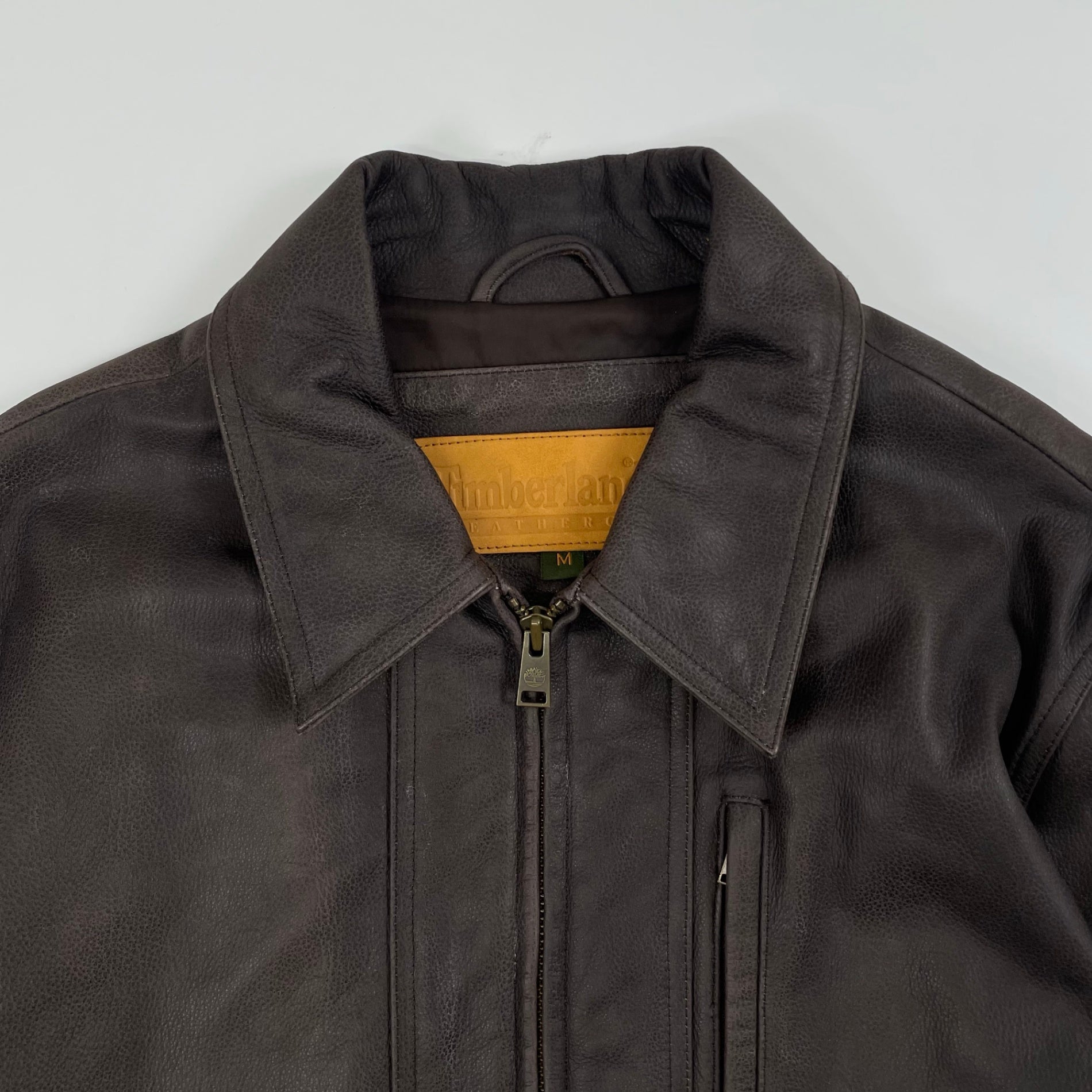 Timberland / 00s カウレザージャケット ダークブラウン SIZE:M