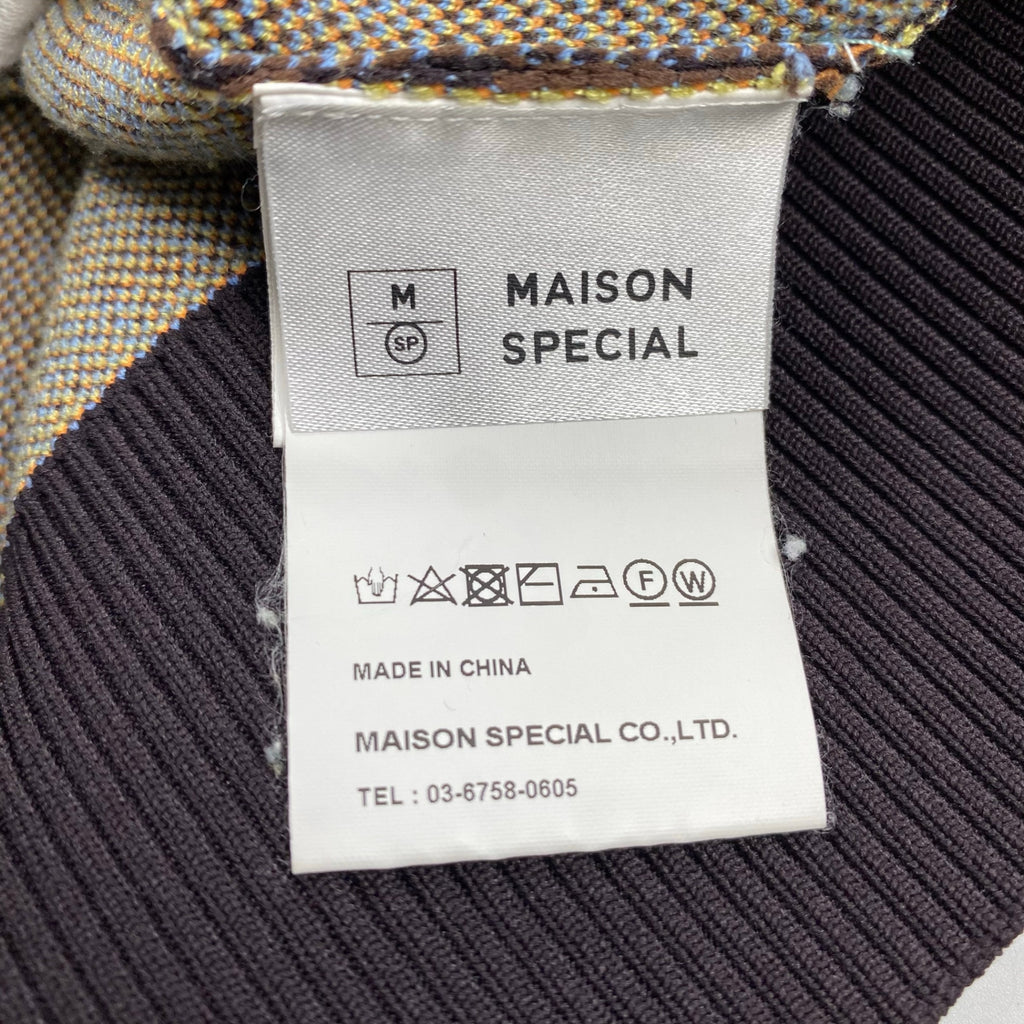 MAISON SPECIAL メゾンスぺシャル / ランドスケープニットトップス 参考定価：18,000+tax SIZE:FREE