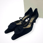 GIORGIO ARMANI / ローズTストラップパンプス 美品 参考定価：180,000程度 SIZE:37
