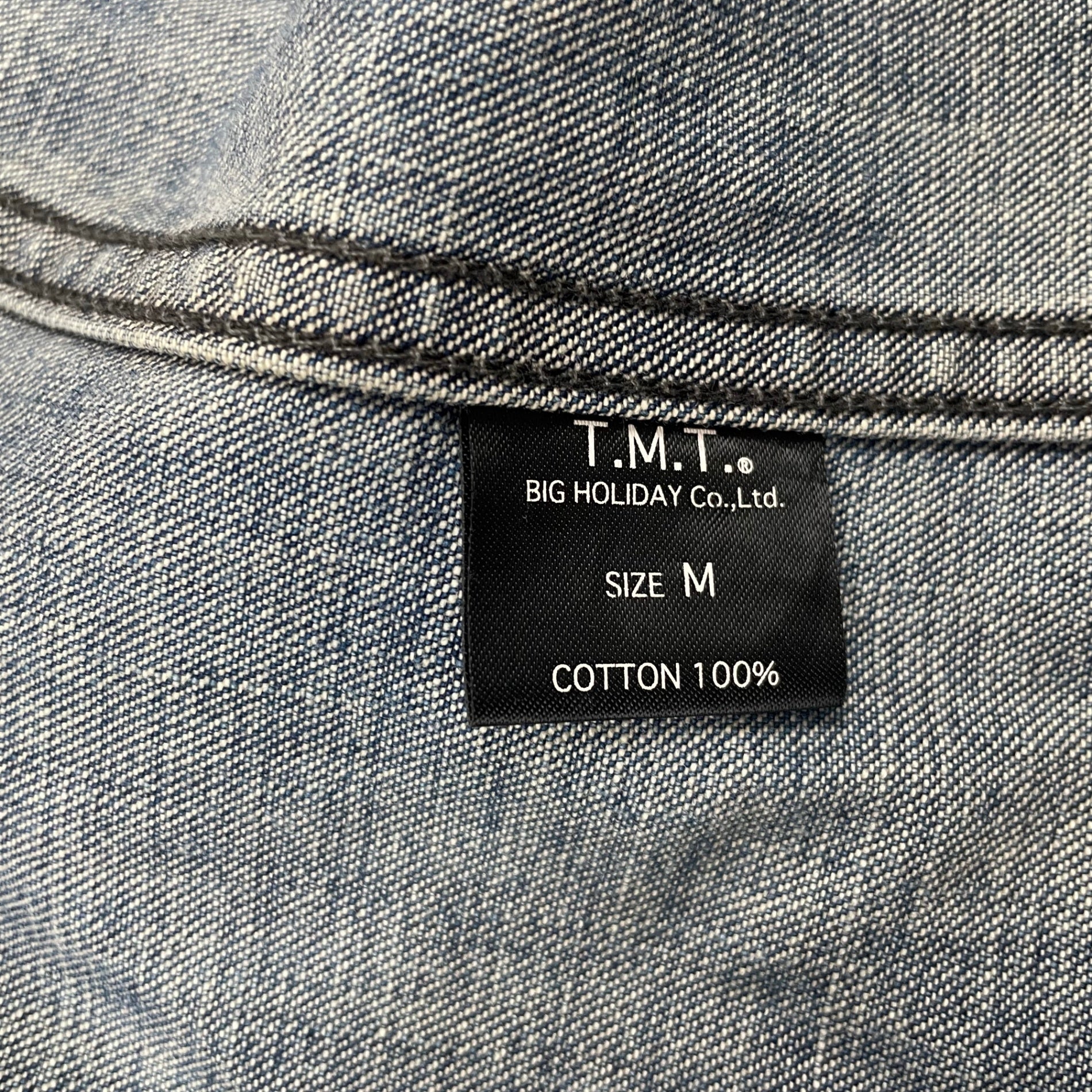 T.M.T ティーエムティー / フェードデニムジャケット インディゴ 参考定価：35,000程度 SIZE:M