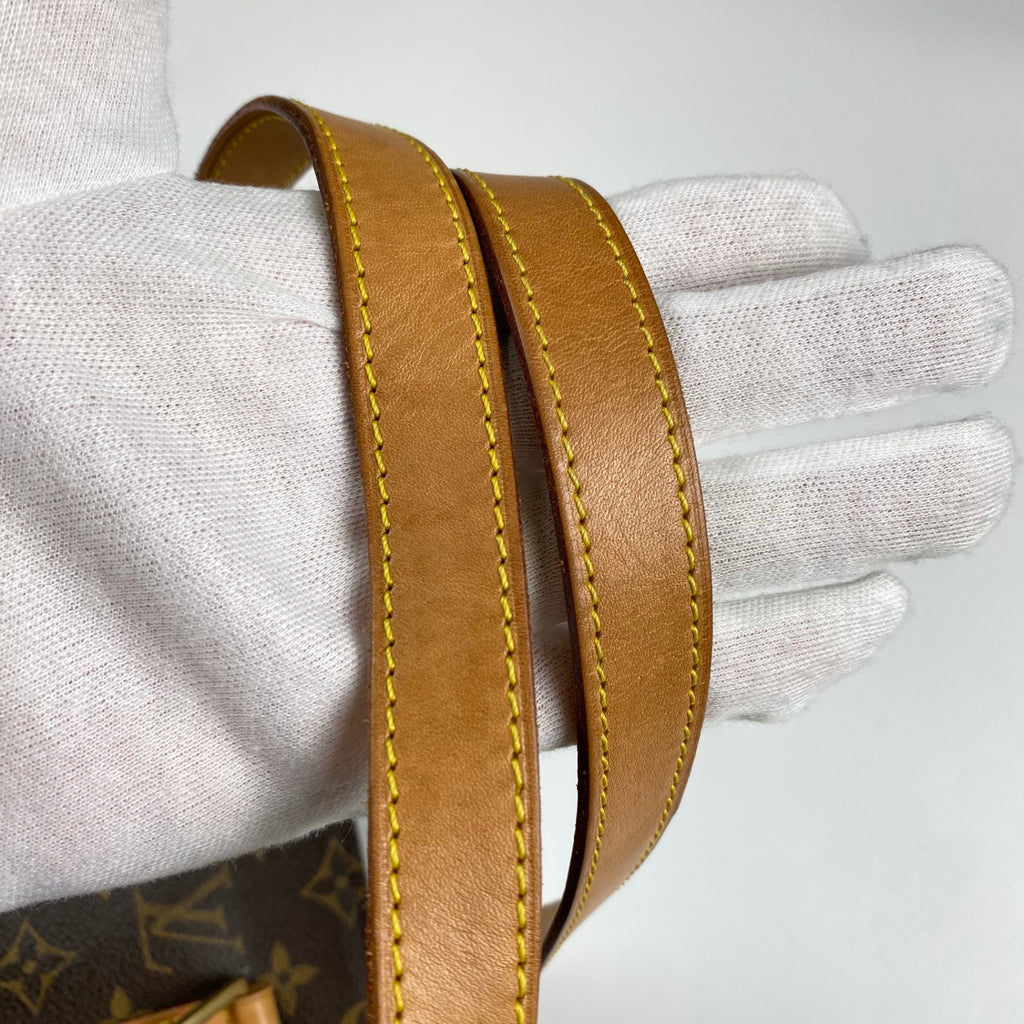 【鑑定済 美品】 LOUIS VUITTON ルイヴィトン / カバピアノ M51148 トートバッグ モノグラムキャンバス ブラウン 茶