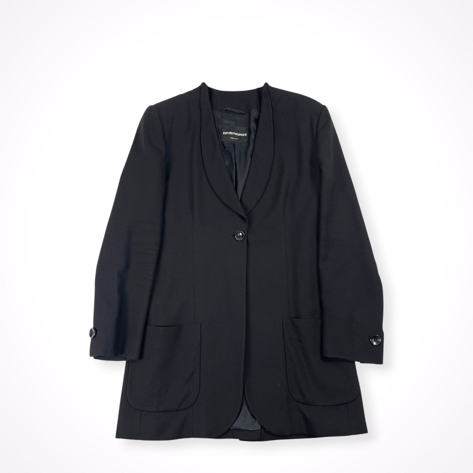 EMPORIO ARMANI / タキシードラペル1Bジャケット 参考定価：150,000程度 SIZE：40