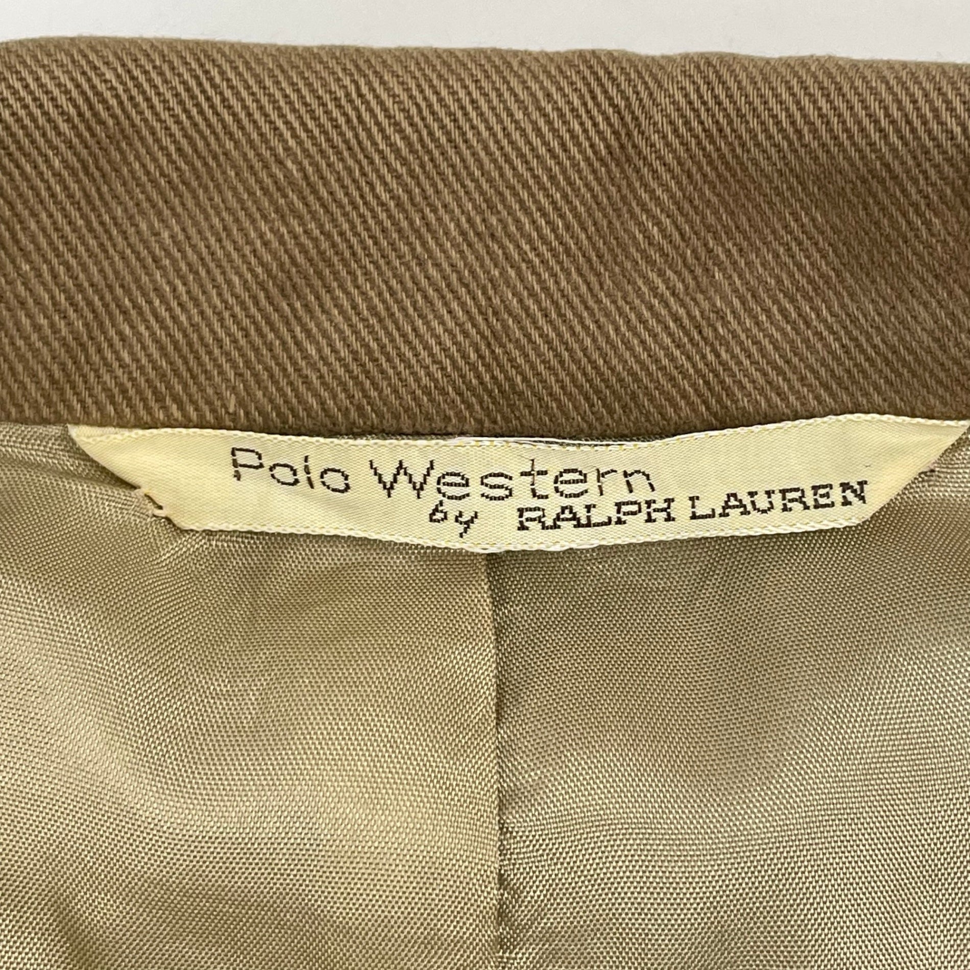 POLO WESTERN(RALPH LAUREN) / 7-80s VINTAGEウエスタンジャケット SIZE:40