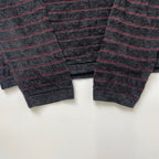 ARMANI COLLEZIONI / ベロアボーダーニット SIZE:44
