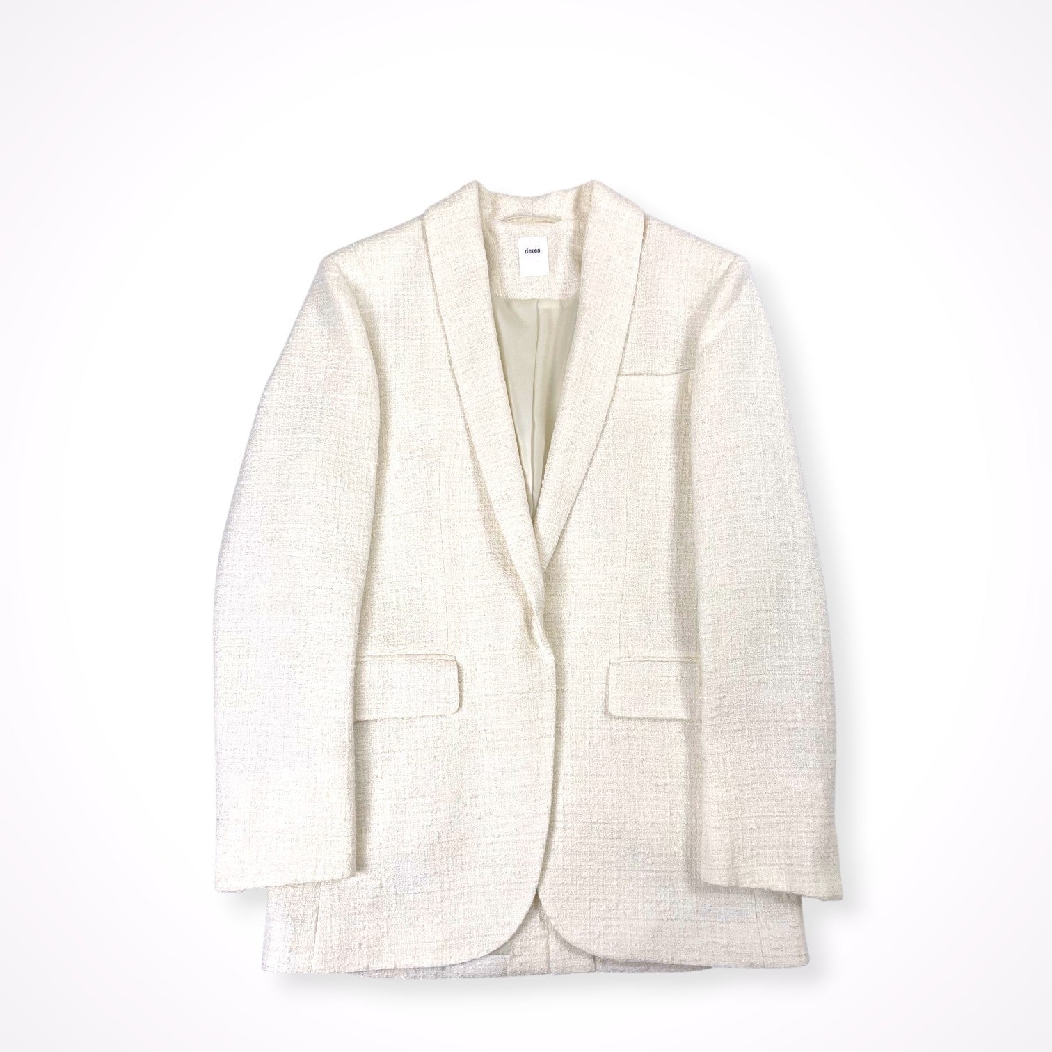 deres / シーンレスツイードジャケット 参考定価：45,000+tax SIZE：FREE
