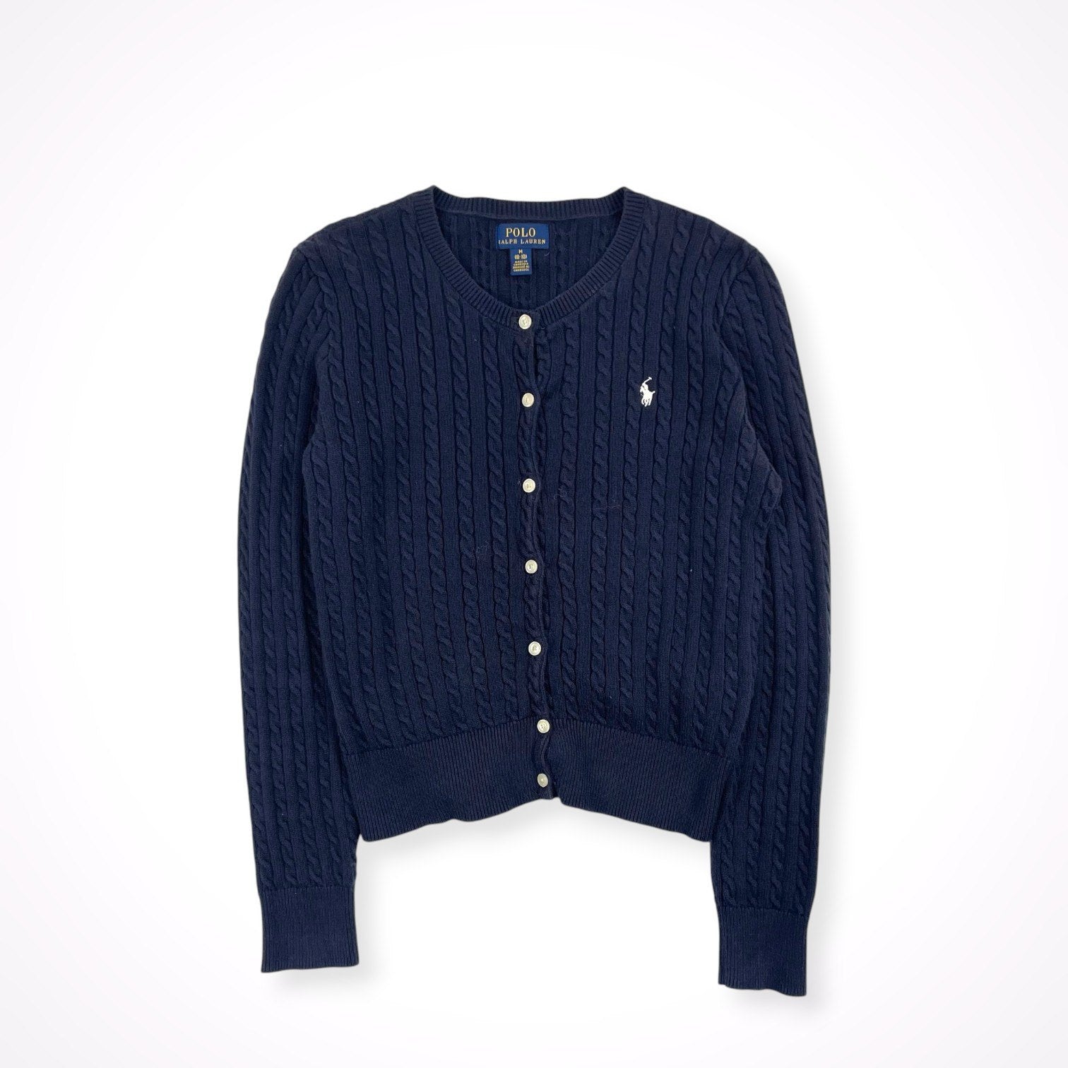 POLO RALPH LAUREN / ケーブルニットカーディガン キッズ-レディース SIZE:8-10M