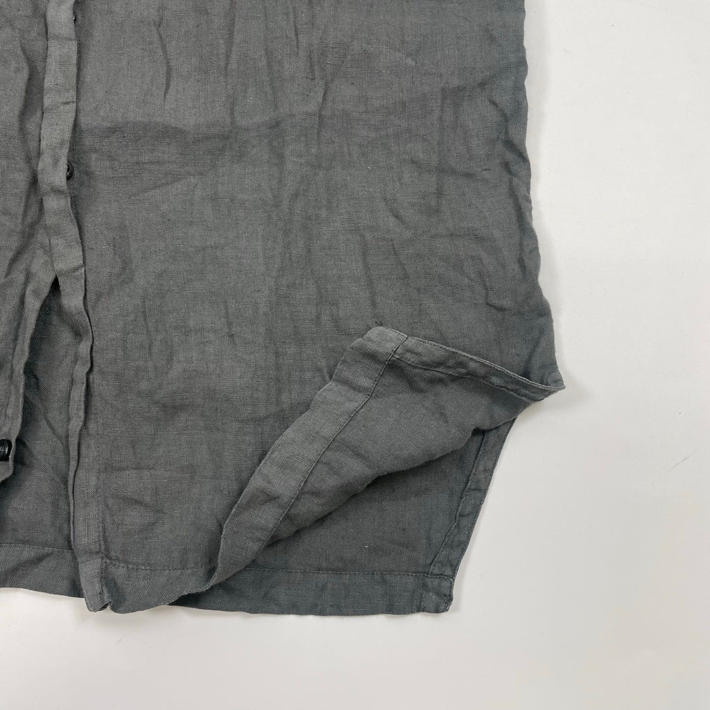 EMPORIO ARMANI エンポリオ アルマーニ / オールドリネンシャツ グレー SIZE：39