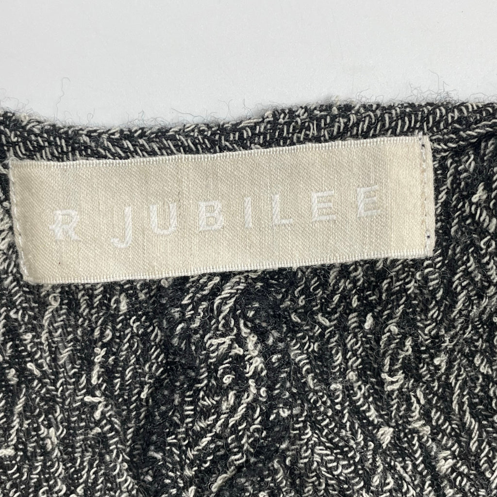 R JUBILEE アールジュビリー / ウールキャミソールワンピース ホワイト×ブラック 参考定価：20,000+tax SIZE:S