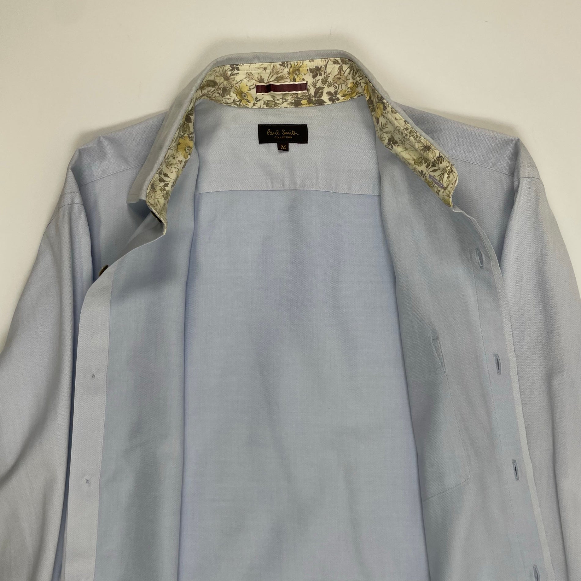 Paul Smith COLLECTION ポールスミスコレクション / フラワー切替シャツ 参考定価：30,000程度 SIZE:M