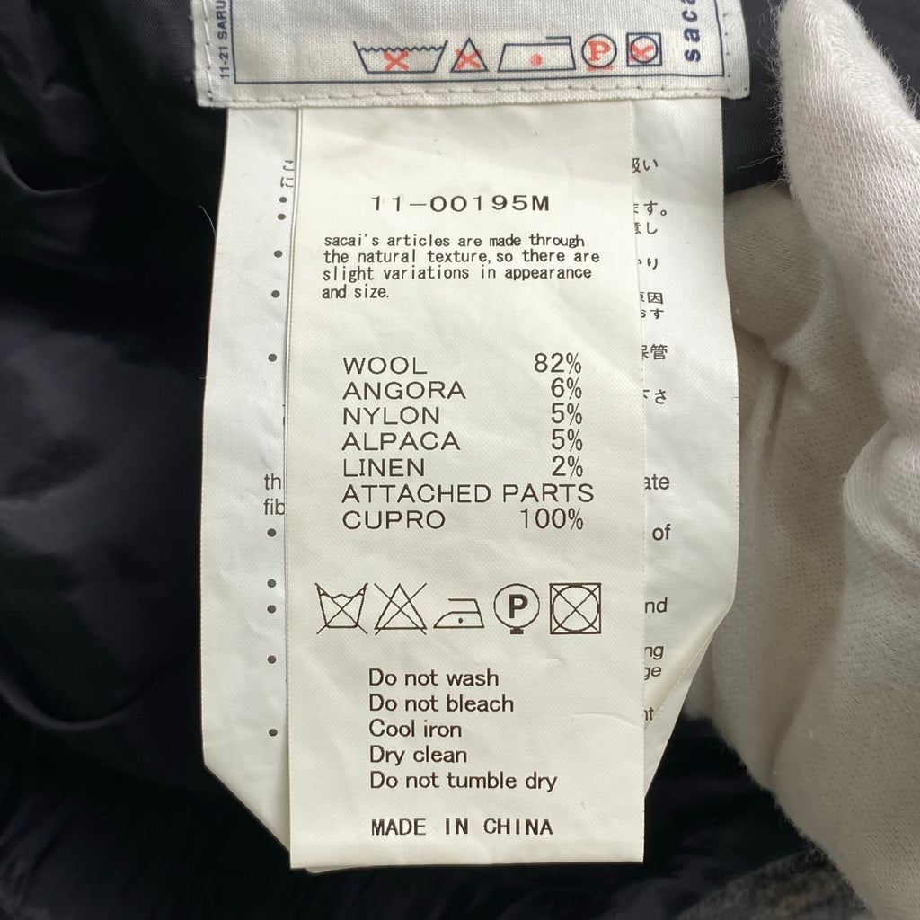 sacai サカイ / ジャガードニットハーフパンツ ノルディック SIZE:1