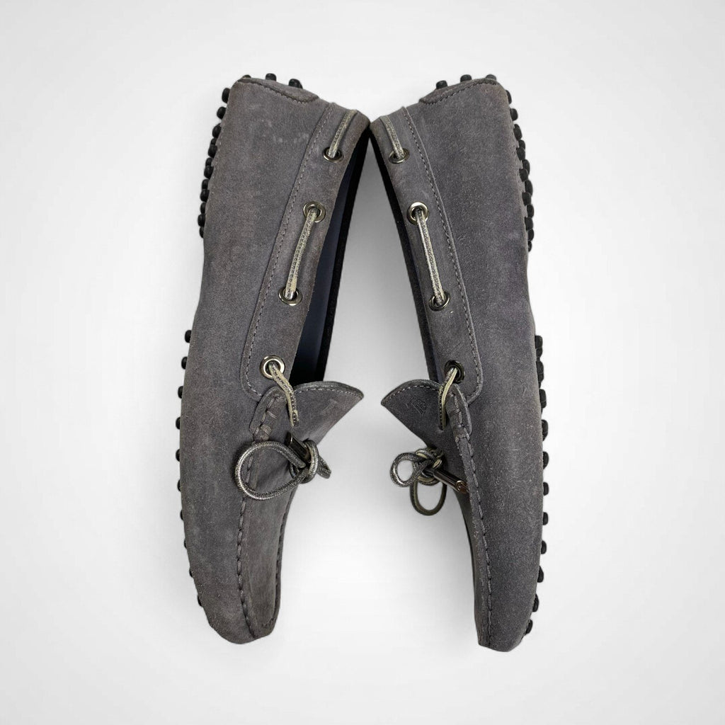 TOD'S トッズ / ドライビングシューズ グレー 参考定価：40,000程度 SIZE:37 1/2(24.5cm程度)