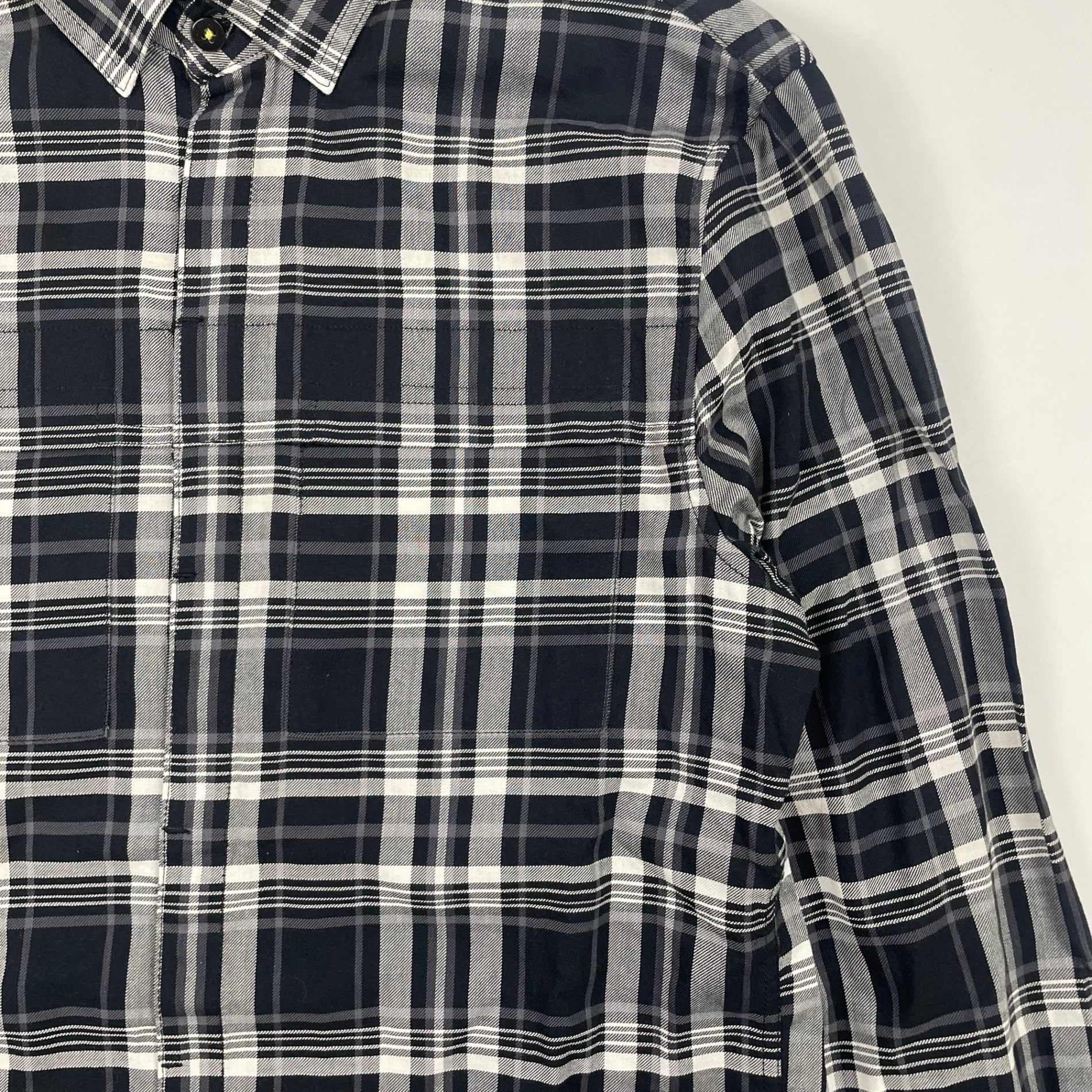ARMANI EXCHANGE アルマーニ エクスチェンジ / ハイドポケットチェックシャツ 参考定価：25,000程度 SIZE:S
