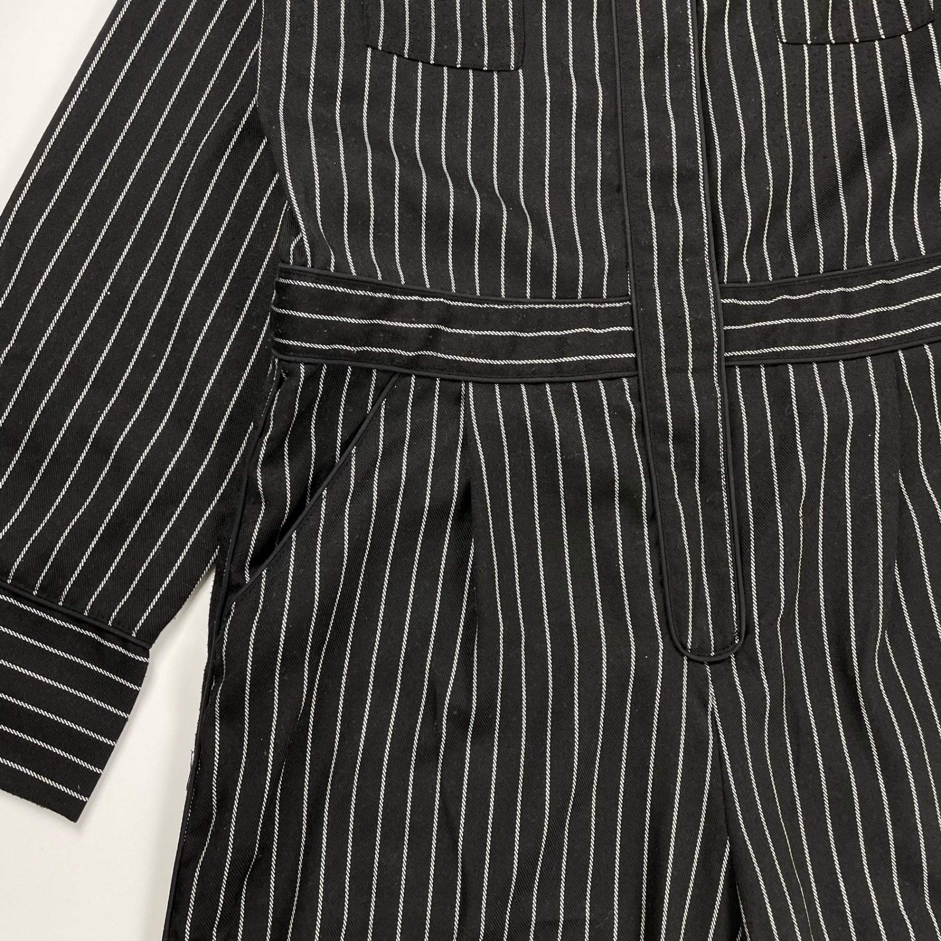 myl マイル / my jumpsuit -月光- ジャンプスーツ ホワイト×ブラック 参考定価：25,000程度 SIZE:FREE