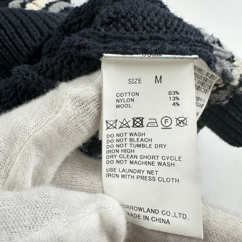 TOMORROWLAND tricot トゥモローランド トリコット / コットンナイロンケーブル クルーネックニット 参考定価：18,000+tax SIZE:M