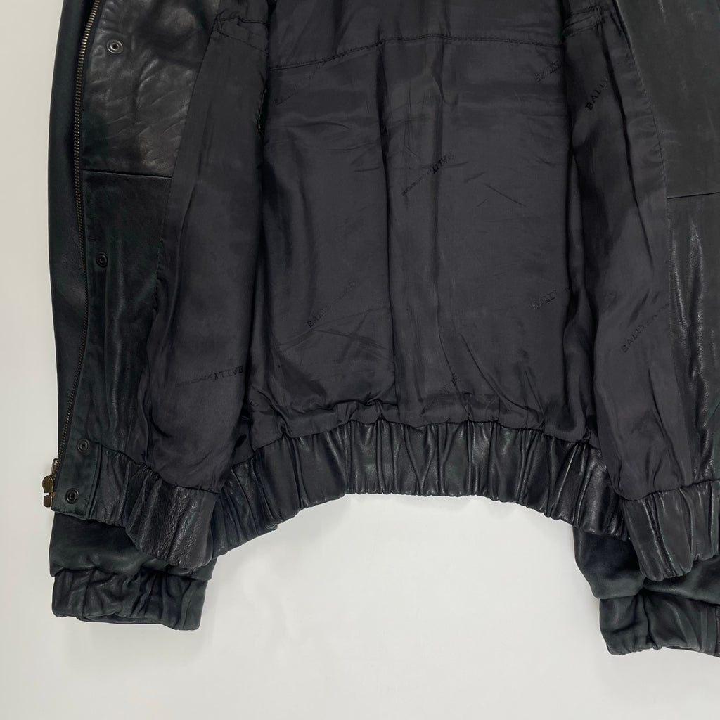 BALLY バリー / ヴィンテージ短丈レザーブルゾン 参考定価：300,000程度 SIZE：46