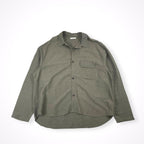 CLANE HOMME / ボックスワイドリネンシャツ 参考定価：28,000+tax SIZE:2