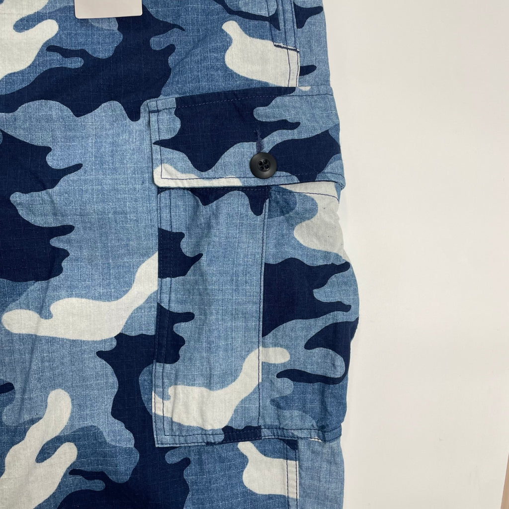 BEAMS PLUS ビームスプラス / Mil 6POCKET 迷彩カーゴパンツ リップストップ インディゴ タグ付 参考定価：32,000+tax SIZE:L