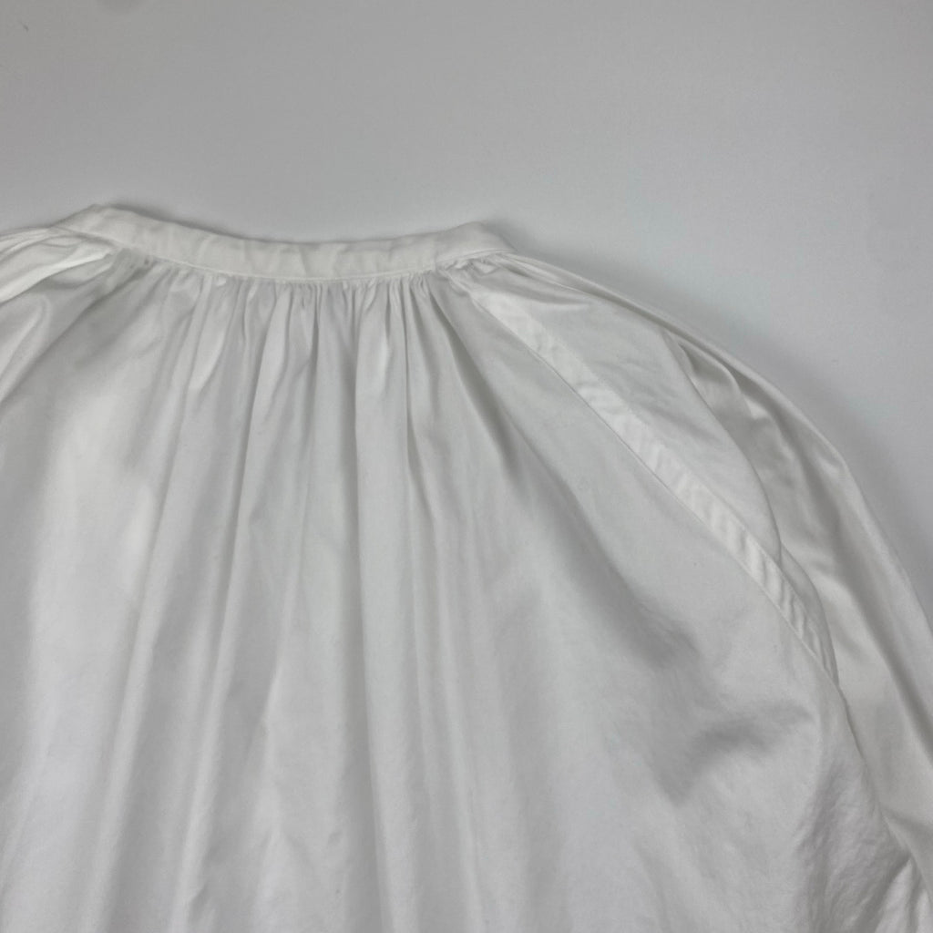 【フランス製】COMME des GARCONS COMME des GARCONS コムコム / Vネックギャザーブラウス SIZE：S