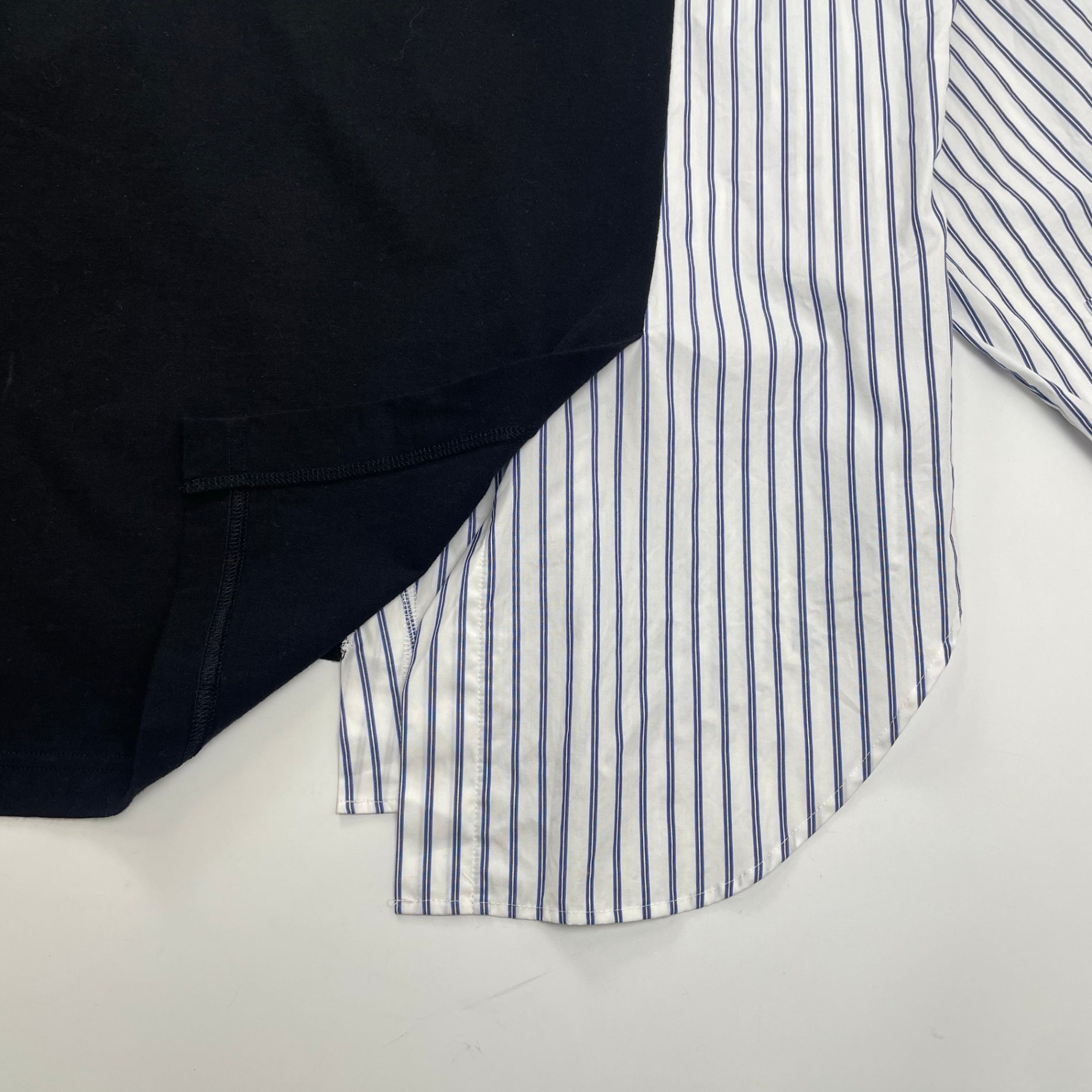 nagonstans ナゴンスタンス / アシンメトリーミックスプルオーバー 参考定価：24,000程度 SIZE：M