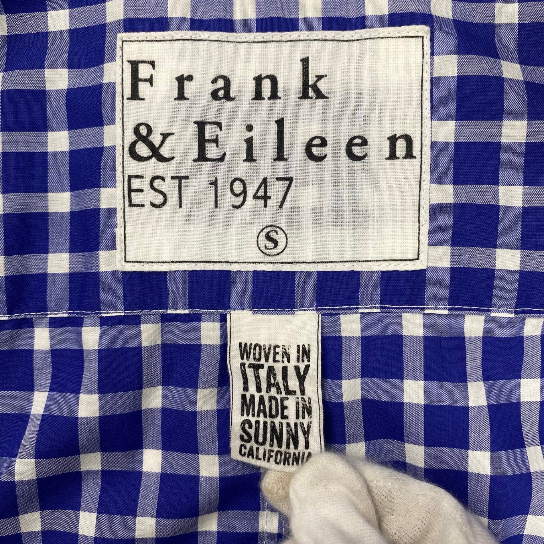 FRANK＆EILEEN フランク％アイリーン / LUKE ギンガムチェックシャツ 参考定価：30,000程度 SIZE：S