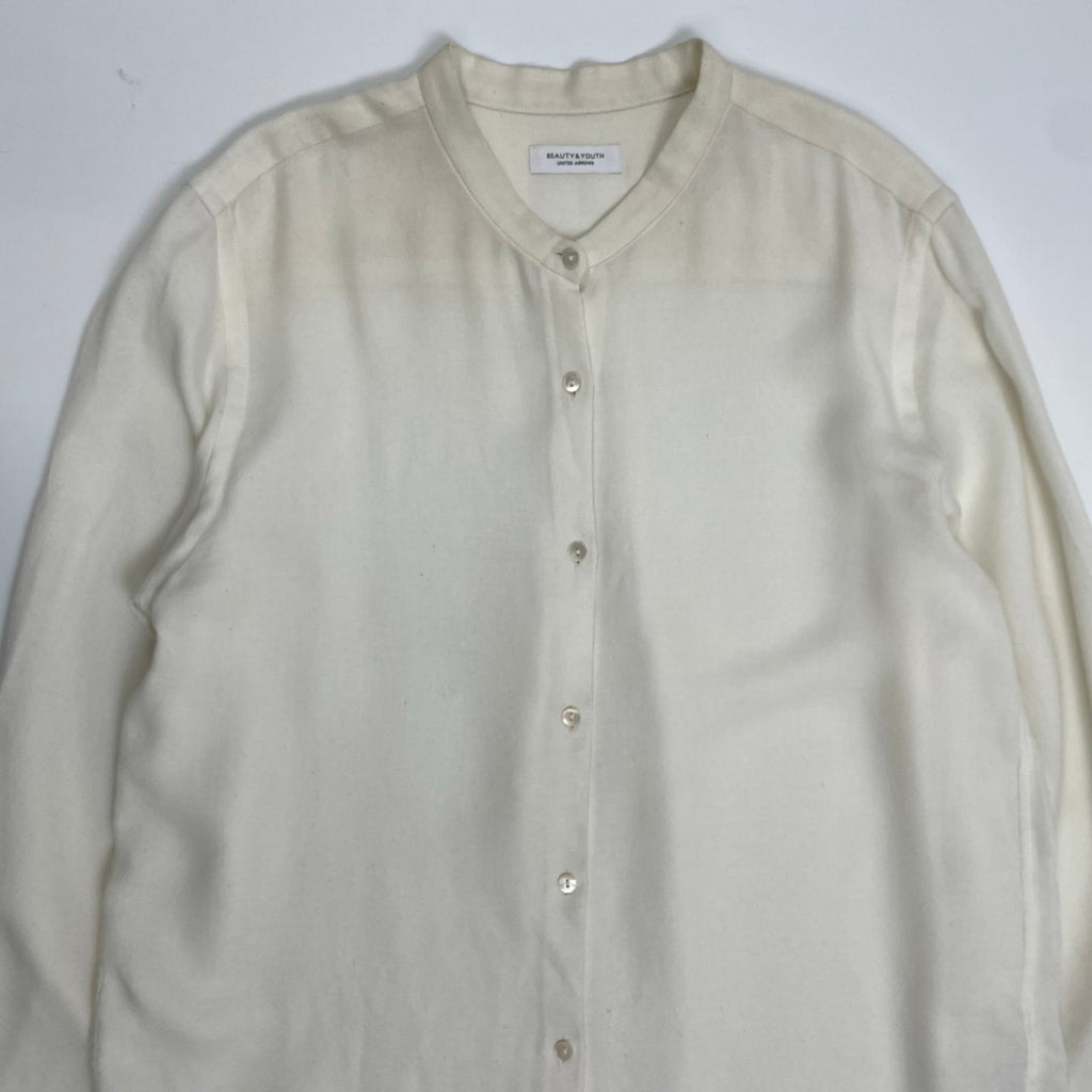 BEAUTY＆YOUTH ビューティーアンドユース / バンドカラーロングスリーブシャツ 参考定価：12,500+tax SIZE:FREE