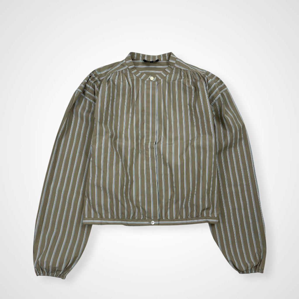 Theory セオリー / カラーレスギャザーストライプシャツ 参考定価：22,000程度 SIZE:P