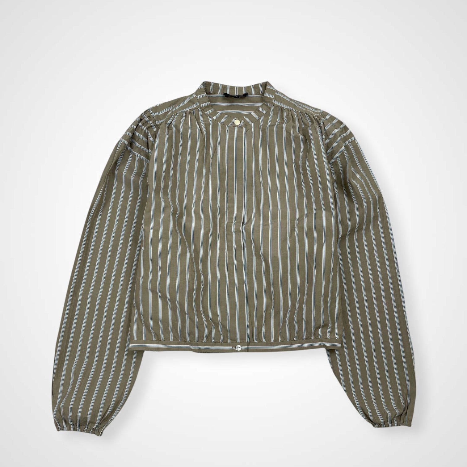 Theory セオリー / カラーレスギャザーストライプシャツ 参考定価：22,000程度 SIZE:P