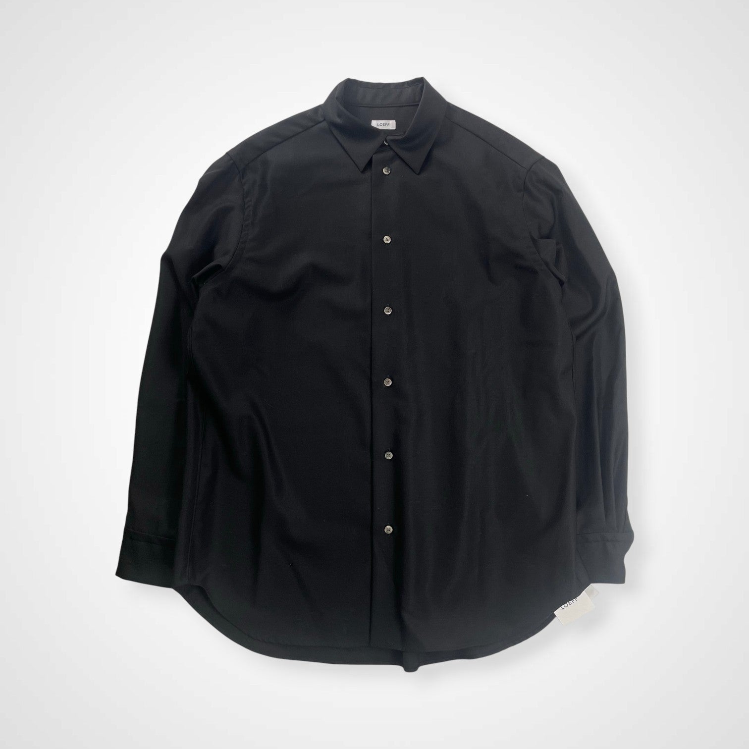 LOEFF ISETAN SALON別注 ロエフ 伊勢丹 / LF W GABA REG SHT ギャバジンウールシャツ 参考定価：32,000+tax SIZE:1