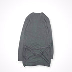 ARMANI JEANS / シルク切替ロングニットカーディガン 参考定価：55,000程度 SIZE:US M