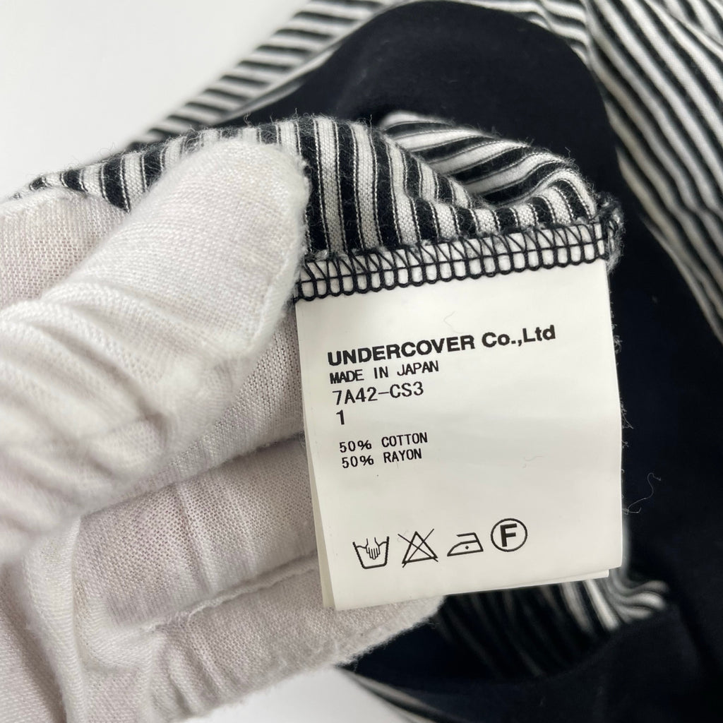 UnderCover / 07AW 無題期 ボーダーノースリーブカットソー SIZE:1