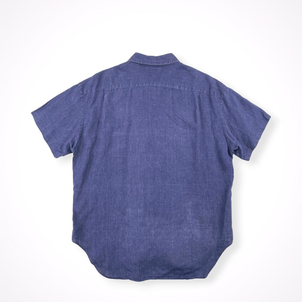 MARGARET HOWELL / 日本製 茄子紺リネンシャツ SIZE：L