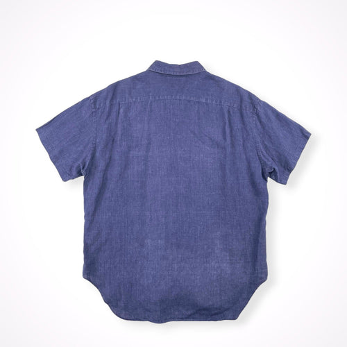 MARGARET HOWELL / 日本製 茄子紺リネンシャツ SIZE：L