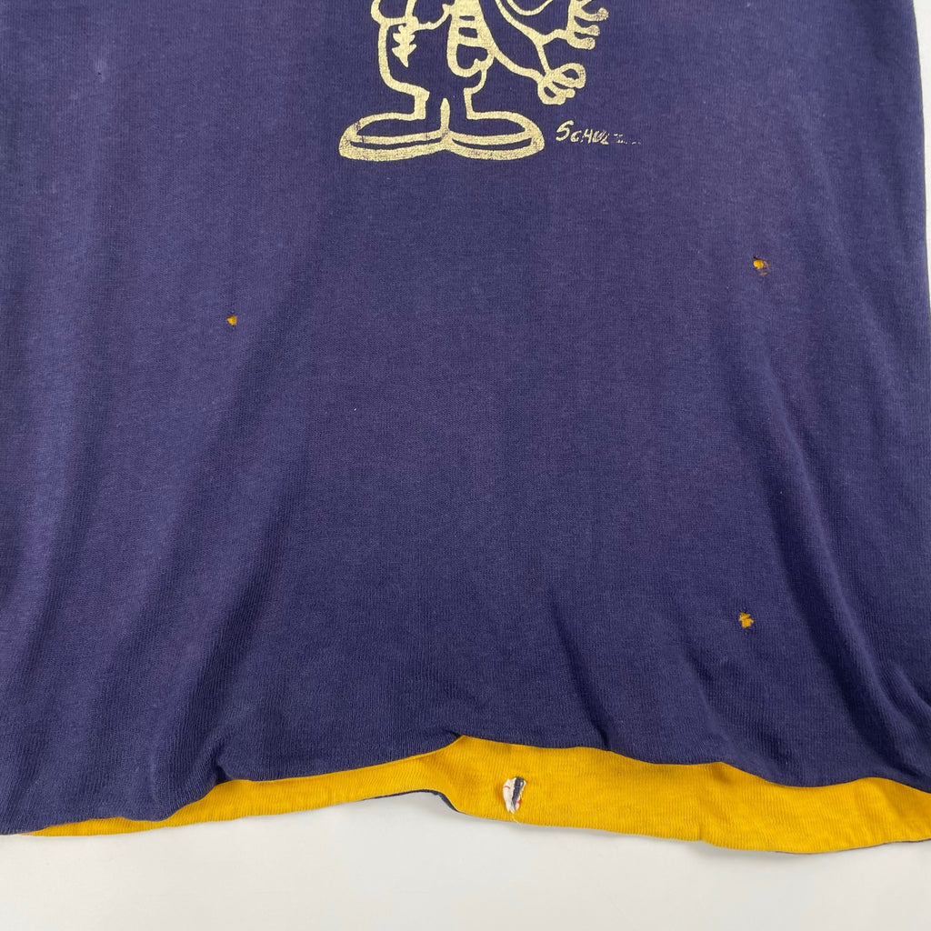 VINTAGE / 推定7-80s アストロノーツスヌーピー ダブルフェイスTシャツ SIZE:S-M程度