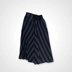 TELA テラ / ツイードストライプスカート ネイビーグレー×ブラック イタリア製 参考定価：30,000程度 SIZE:42