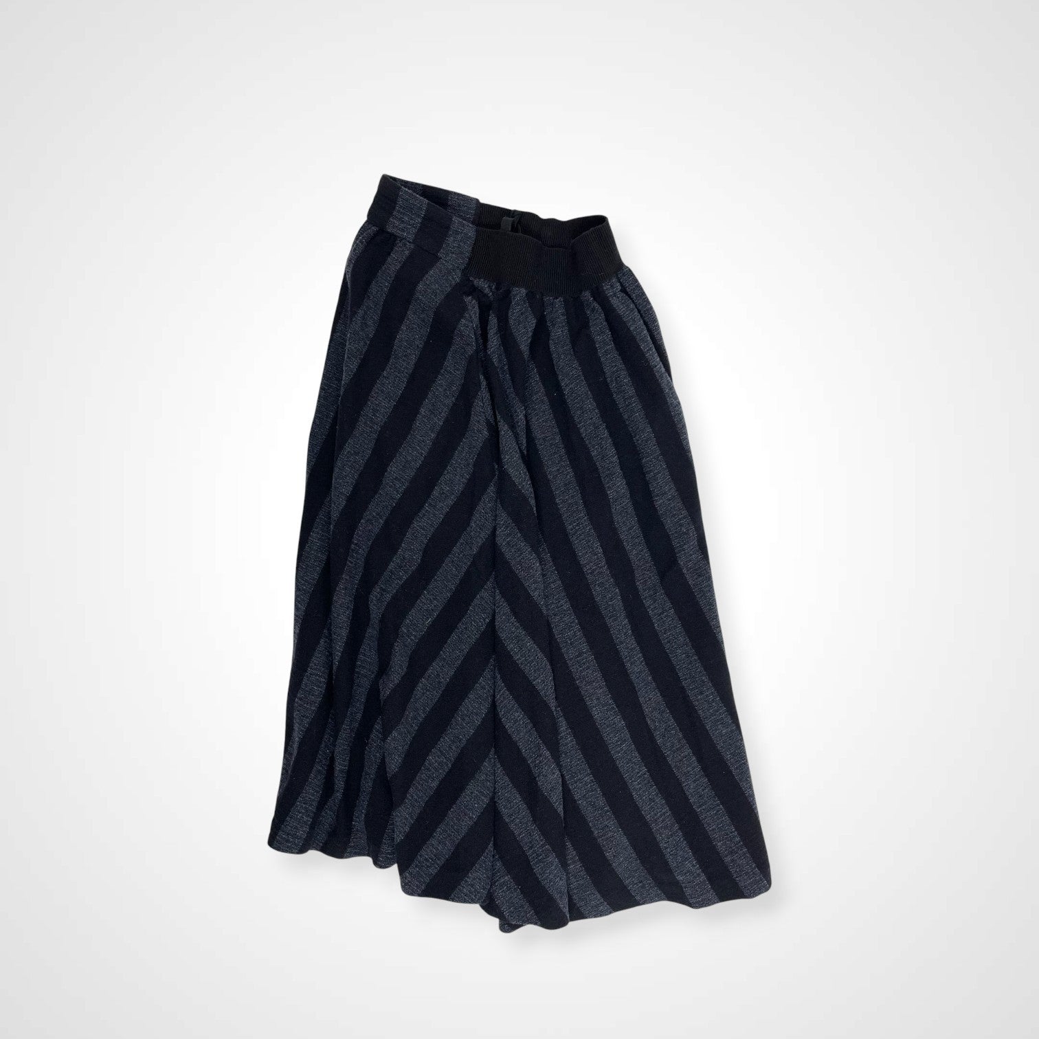 TELA テラ / ツイードストライプスカート ネイビーグレー×ブラック イタリア製 参考定価：30,000程度 SIZE:42