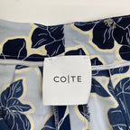 CO|TE コート / ハイビスカスフラワー セットアップ ブルー ネイビー ESTNATION取扱い 参考定価：100,000程度 SIZE:40(L程度)