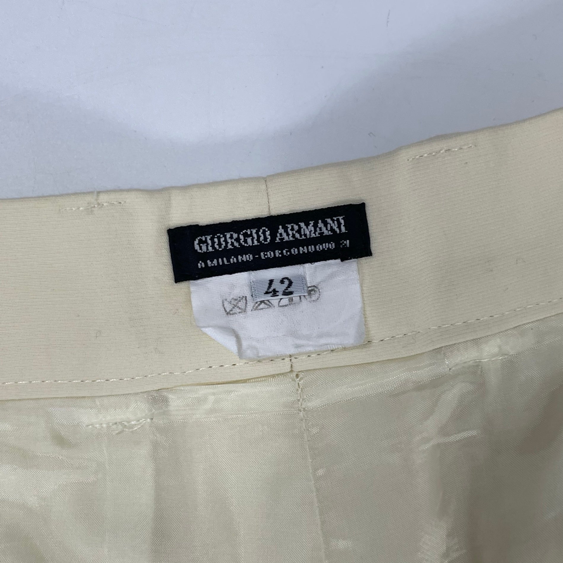 GIORGIO ARMANI / VINTAGE2タックパンツ BORGO21 SIZE:42
