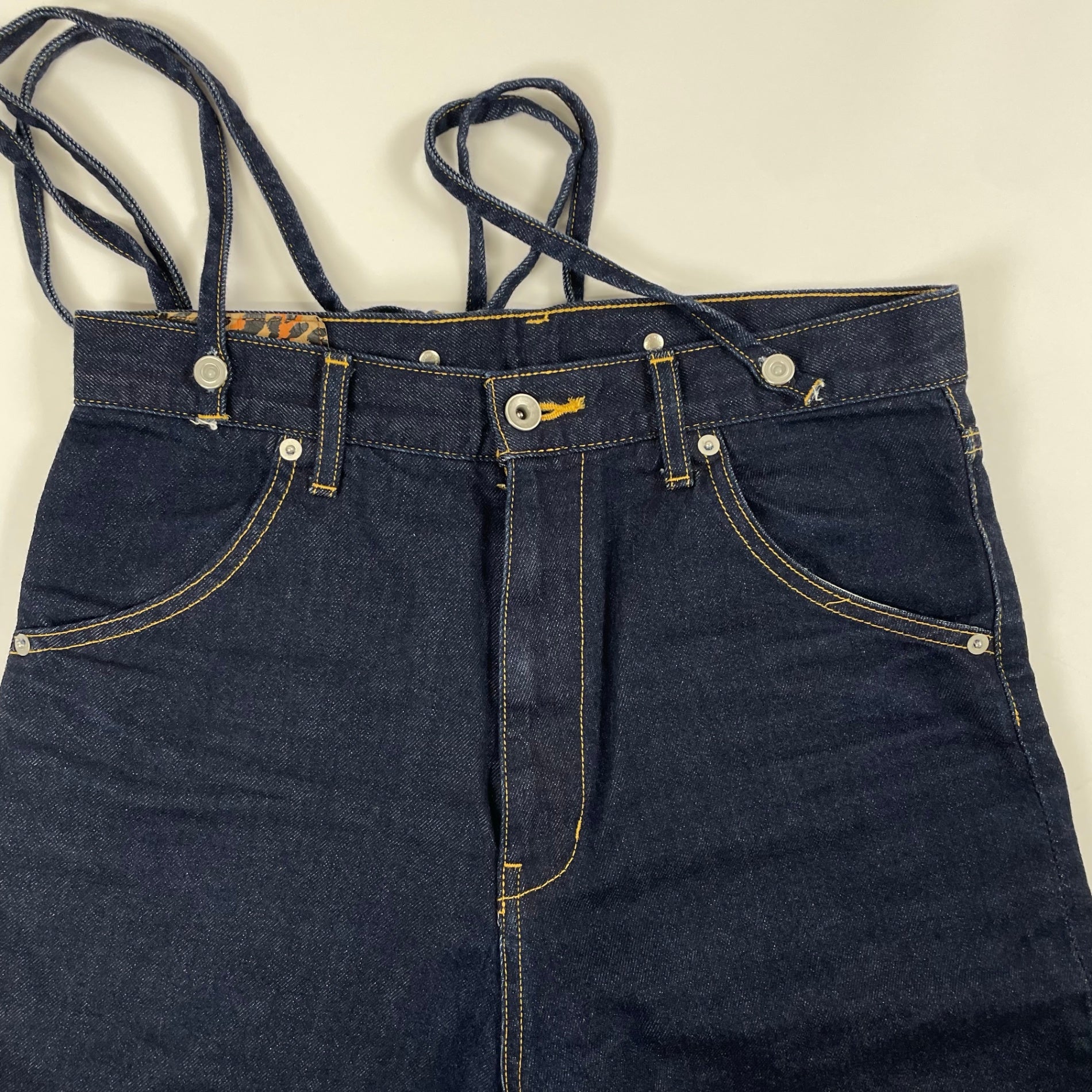 Whim Gazette ウィム ガゼット / ワンウォッシュサスペンダーDENIM 参考定価：23,000+tax SIZE:FREE