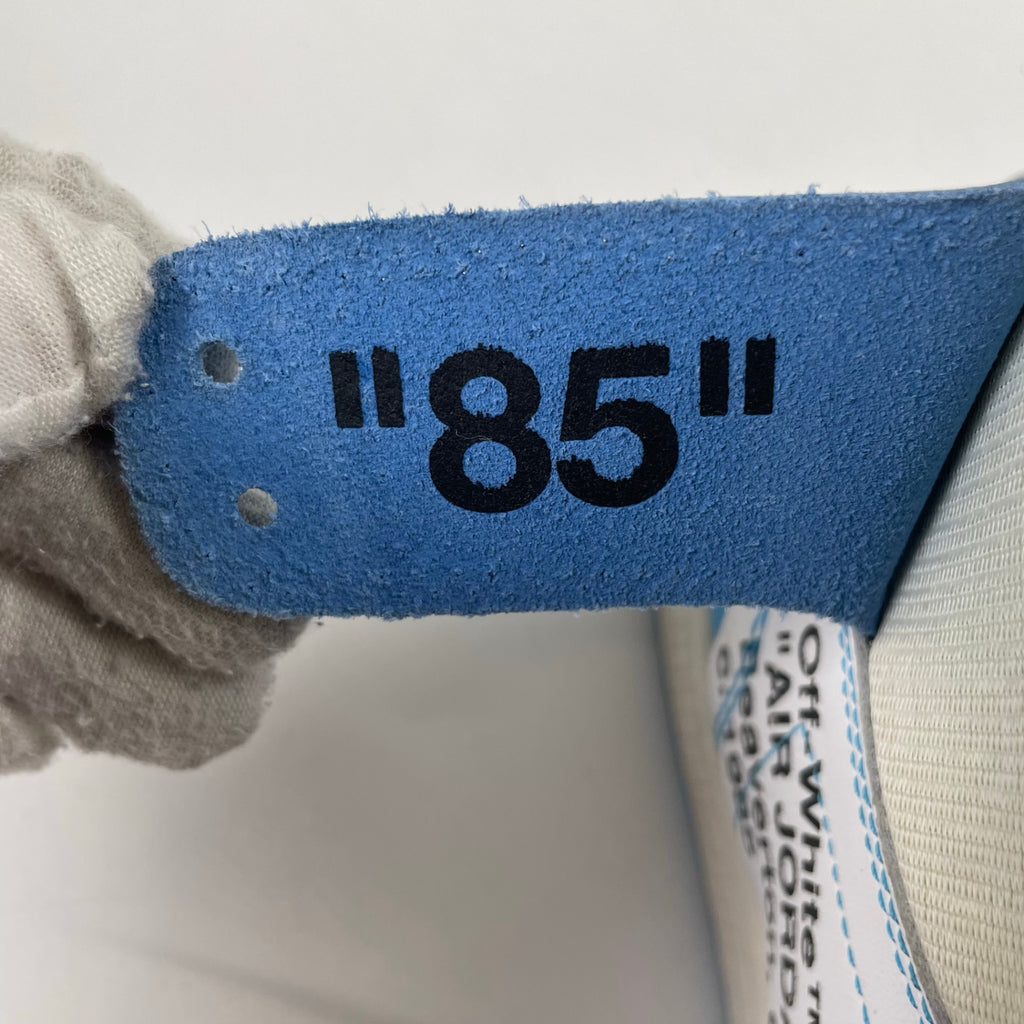 NIKE × OFF WHITE / Air Jordan 1 High UNC "White/Dark Powder Blue" 箱付 SIZE：28.5cm