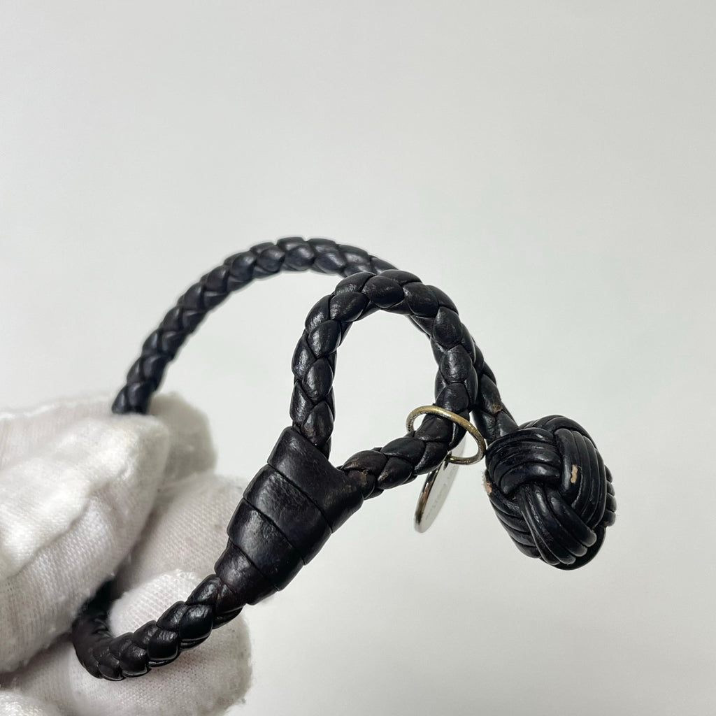 BOTTEGA VENETA / イントレチャートブレスレット ブラウン 参考定価：42,000程度