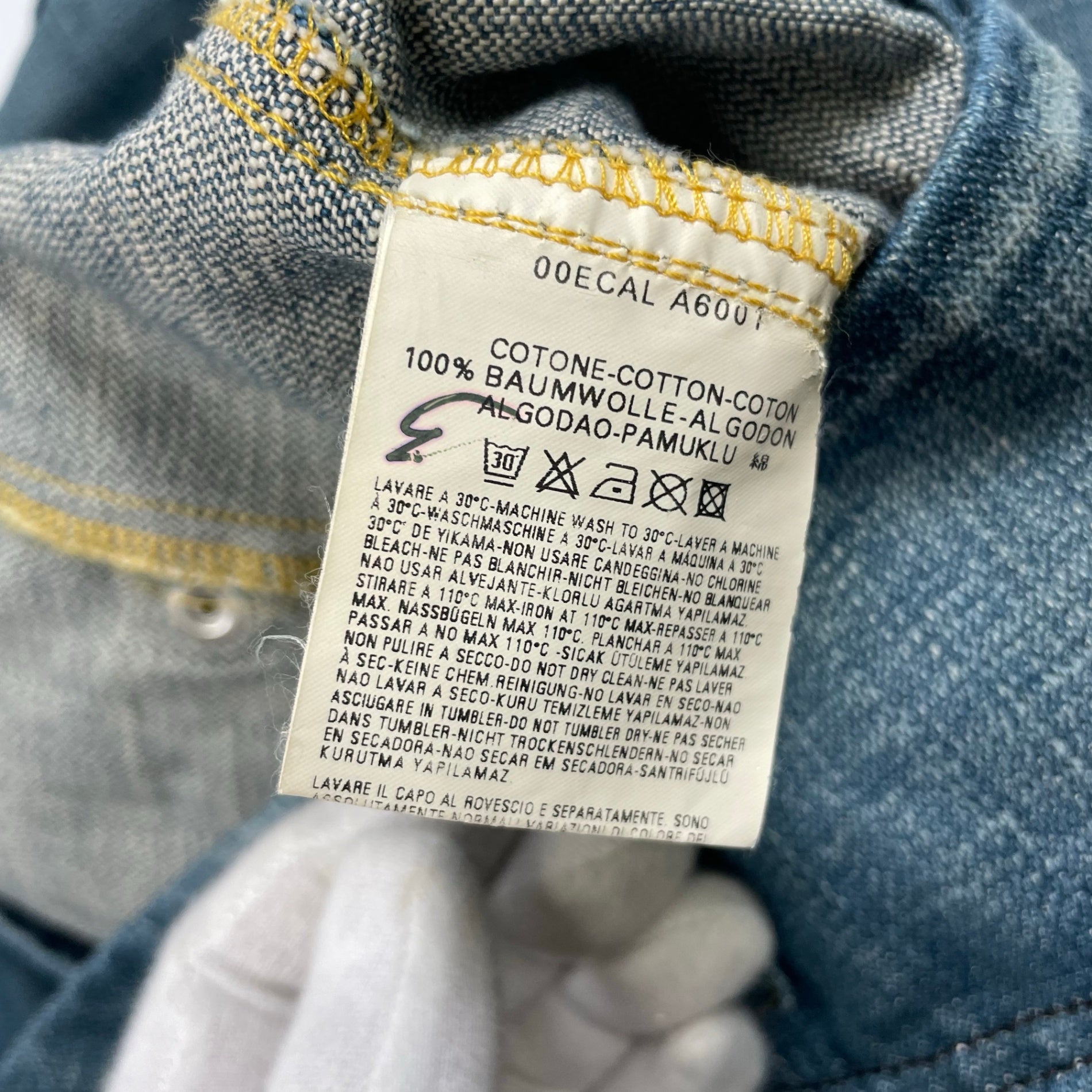 DIESEL ディーゼル / 00s ギミックジップデニムジャケット ライダース ベスト SIZE：S