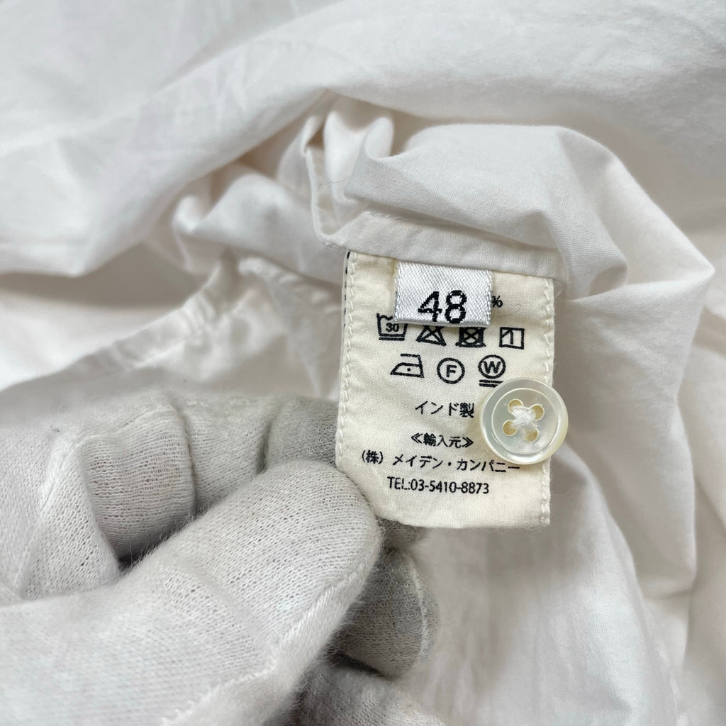 JAN MACHENHAUER / レギュラーカラーポプリンシャツ 参考定価：50,000程度 SIZE：48