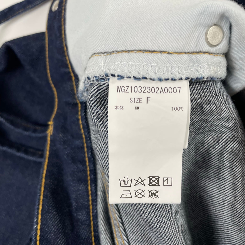 Whim Gazette ウィム ガゼット / ワンウォッシュサスペンダーDENIM 参考定価：23,000+tax SIZE:FREE