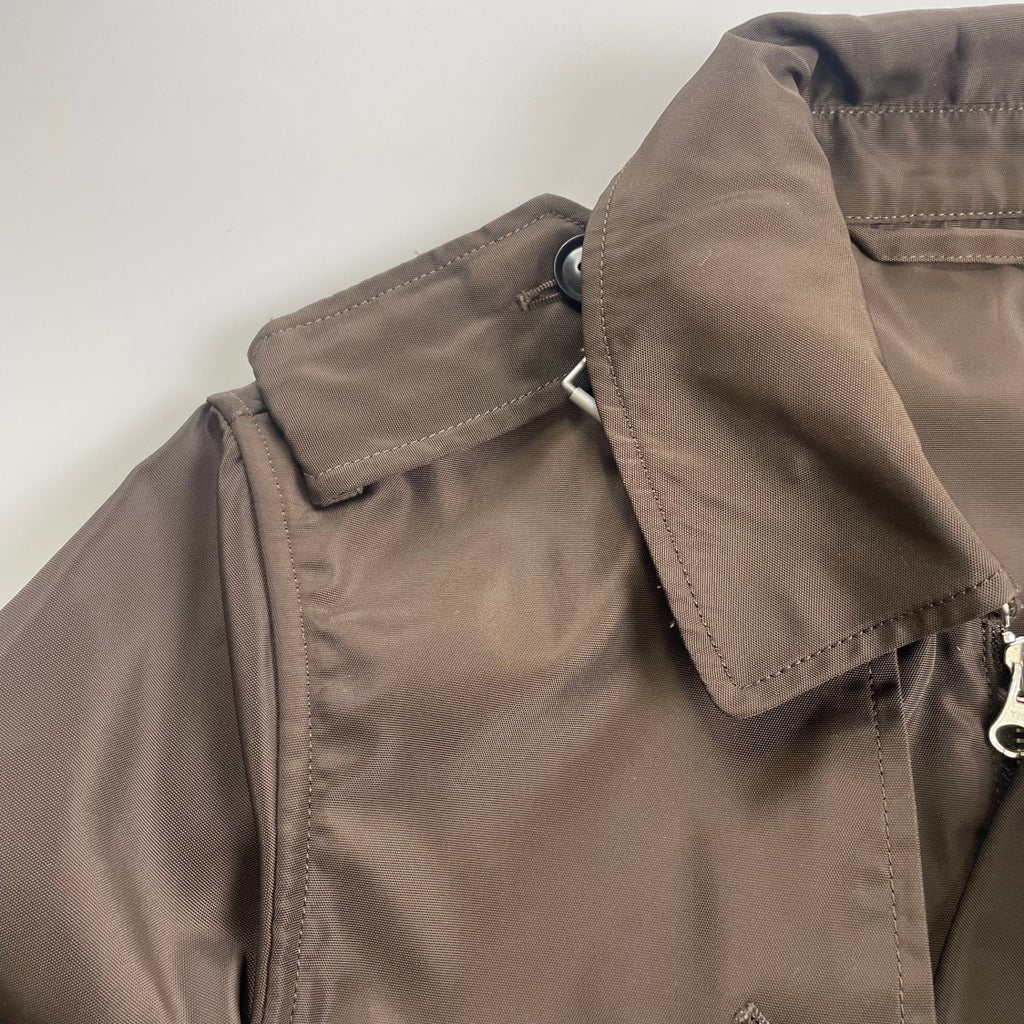 Old BEAMS International Gallery BEAMS オールドビームス インターナショナルギャラリー ビームス / ショートトレンチブルゾン ブラウン 参考定価：60,000程度 SIZE：48