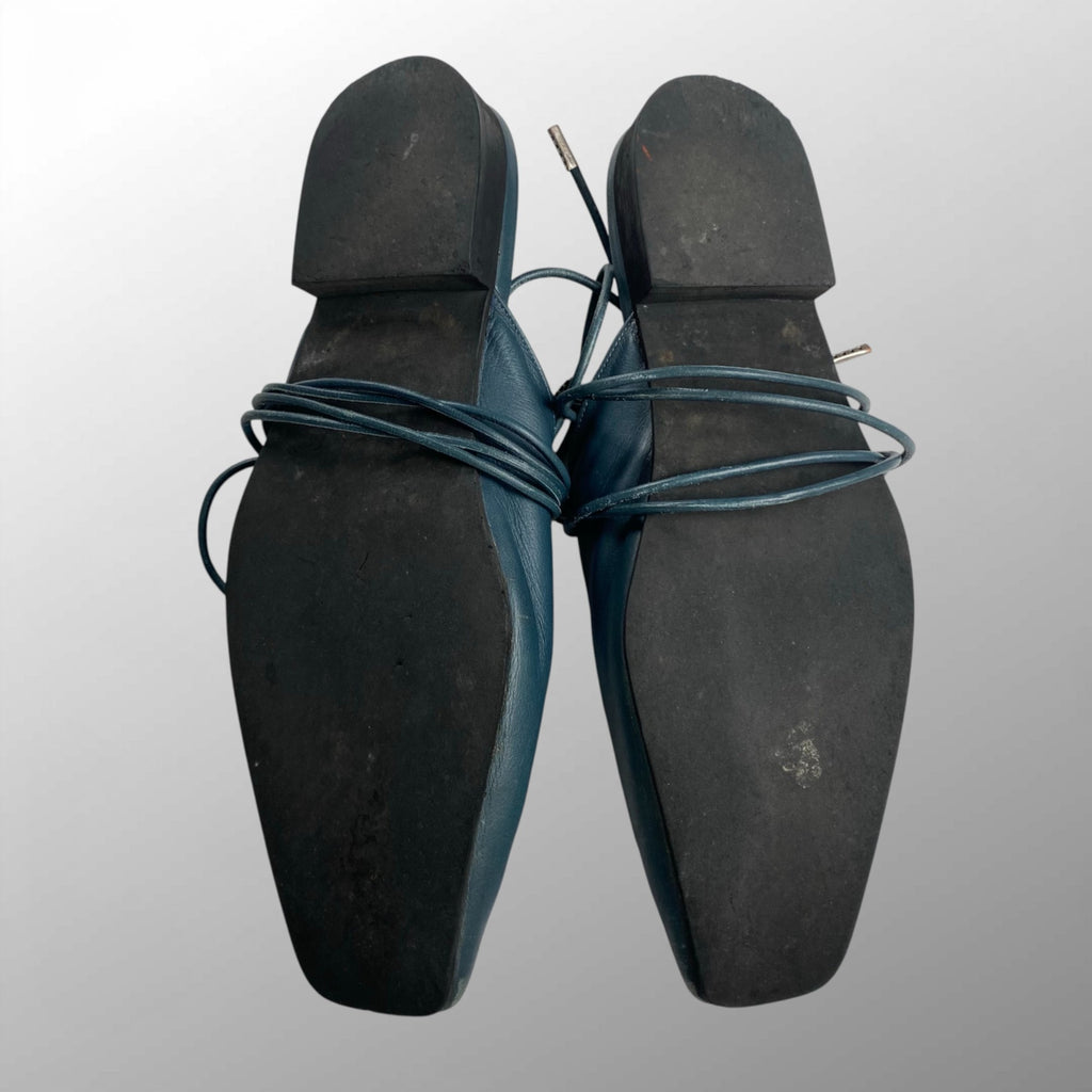 SYU.HOMME/FEMM シュウ オムフェム / Sneak mule レザー ミュール サンダル 参考定価：60,000程度 SIZE:26-26.5程度