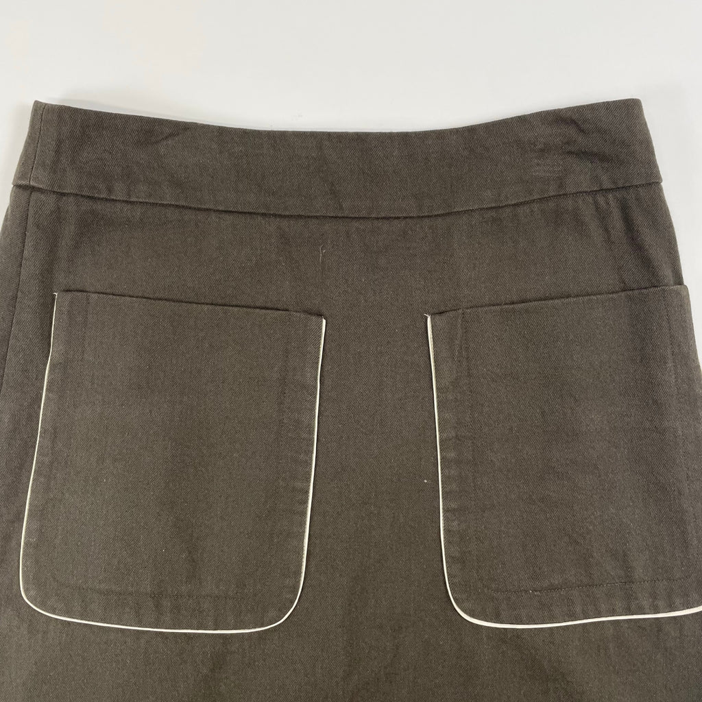 MARNI / レザーパイピング デニムスカート 参考定価：100,000程度 SIZE:38