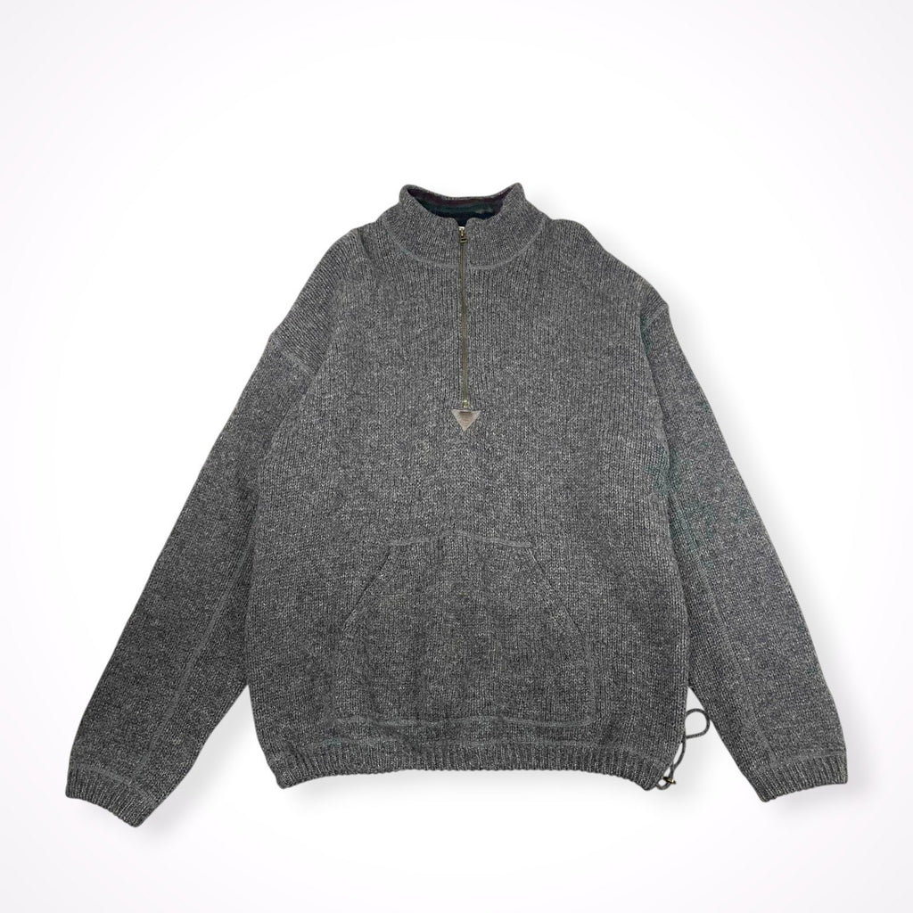 L.L. Bean / 90sフリース切替ハーフジップニット SIZE：XL
